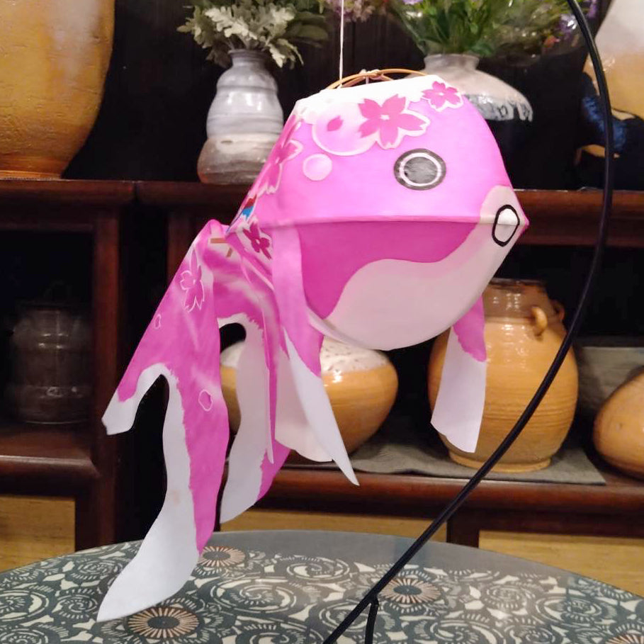 創作柳井金魚ちょうちん LEDライト付き