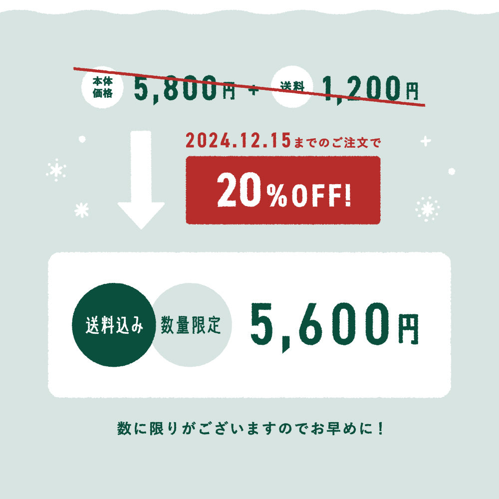 【早割20%OFF】クリスマス福袋【おまけ付き】