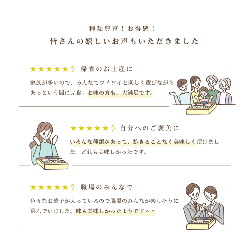 わたしのお菓子箱 大 12種20個