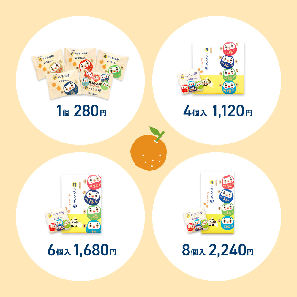 月でひろぅた卵 山口夏みかん